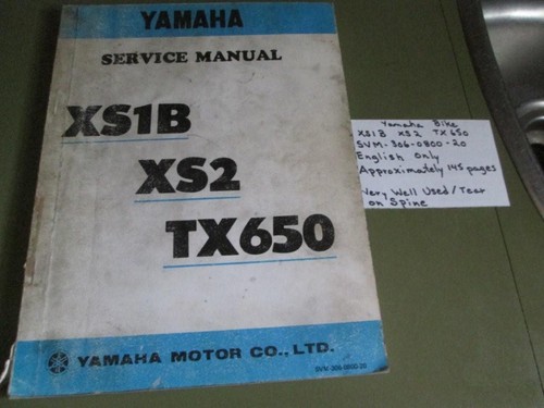 Yamaha xs1b xs2 - xs2, service