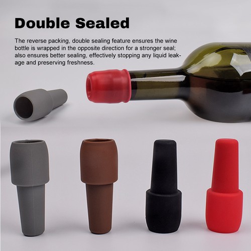 Silicone wine stoppers double - wine,