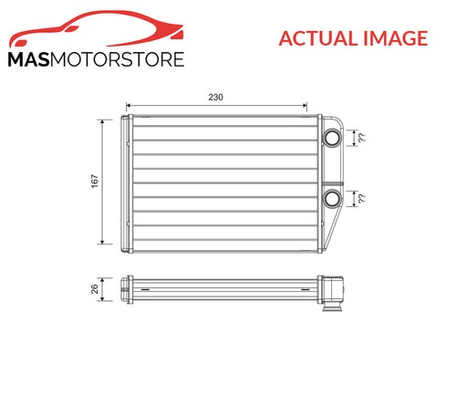 Heater radiator exchanger lhd - heater,