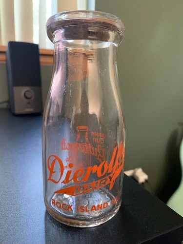 Dierolf dairy bottle - dierolf's, with