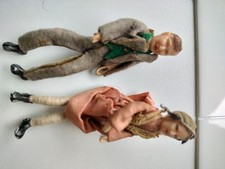 Two vintage Dol Toi dolls with