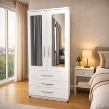 Pre-Assembled 2 Door Mirrored