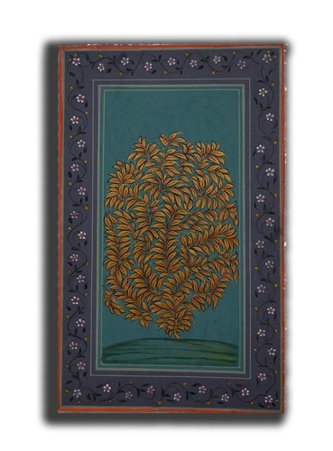 Gold tree life floral - gold,