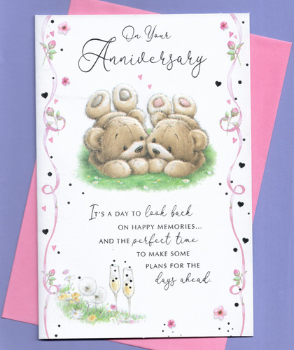 Your anniversary card - on, 9"x6"