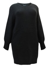Curve Essential LONGLINE Chunky Knit Jumper BLACK Size 16 18 20 22/24 26/28