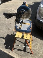 Performance Power Tools Compound Mitre Saw 1200w 210mm Blade and Blackspur Bench