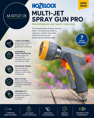 Hozelock multi jet spray gun - spray,