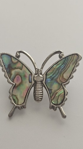Vintage silver tone butterfly - tone,