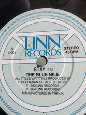 THE BLUE NILE 7" LINN RECORDS   STAY/SADDLE THE HORSES