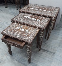 Rosewood Indian Inlaid Hand