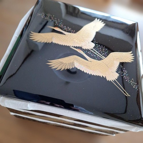 Japanese lacquer jubako tier - japanese, 3