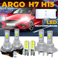 For Ford Fiesta MK7 2011-17 Led DRL Headlight White High Low Side Light Bulbs 