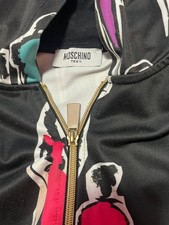 Moschino Printed Zip Up Hoodie