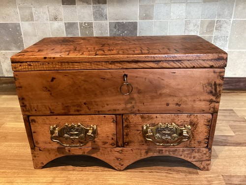 Antique mahogany jewellery