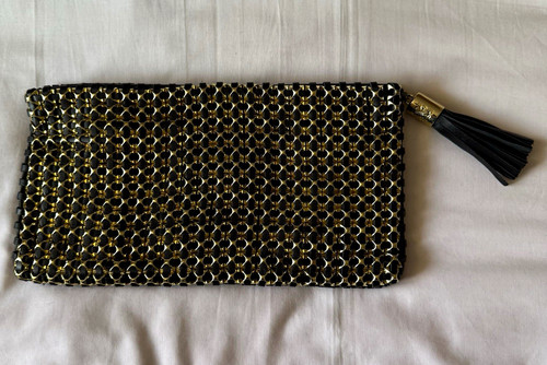 Biba black gold woven - black, &