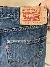 Levi's 501 36W 32L VGC Regular