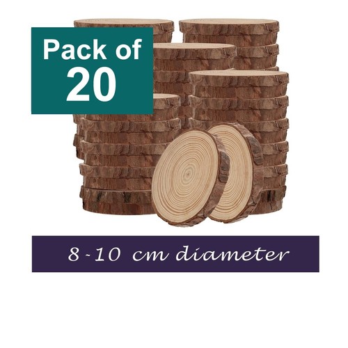 Wood slices for crafts 20 - crafts, (20