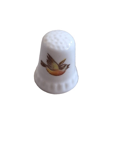 Cat and bird thimble bone - bird, thimble,