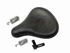 Front Solo Leather Seat Black
