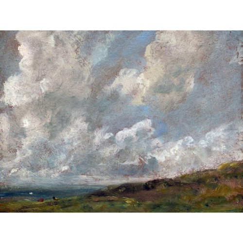 Constable study clouds over - constable,