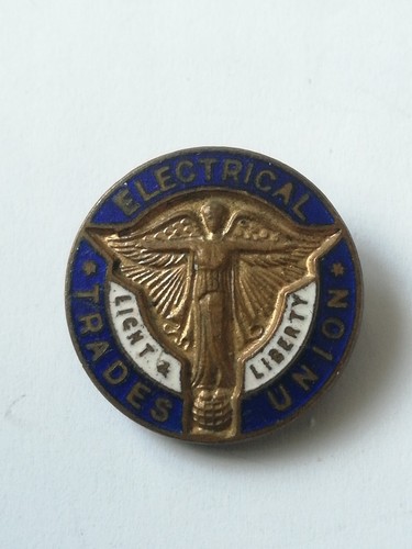 Old lapel badge electrical - old, badge,