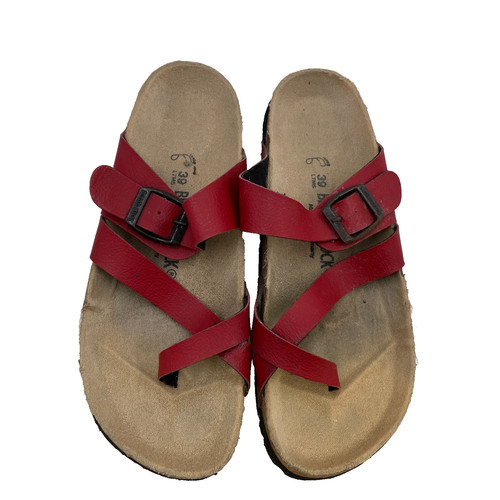 Birkenstock mayari red leather - red,
