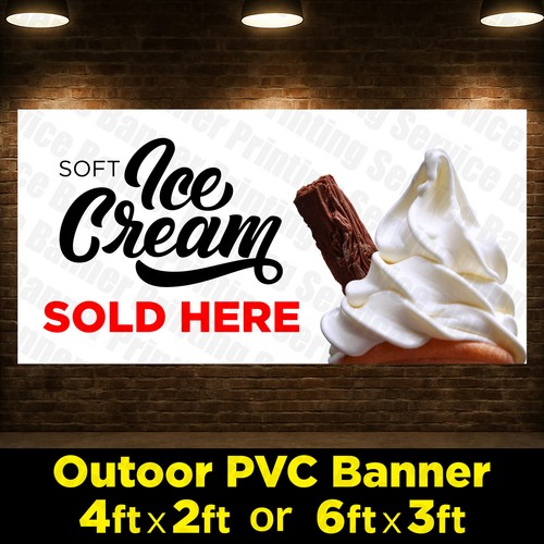 Ice cream sold here - ice, shop
