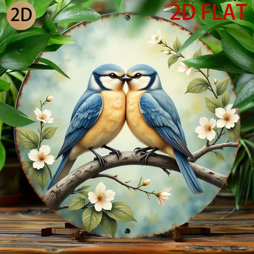 Bird metal plaque - bird,
