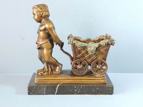 French bronze putti - french,