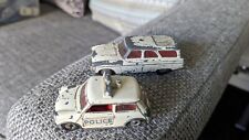 Dinky mini cooper 250 & Corgi Ford Zephyr Motorway Patrol Car - for restoration