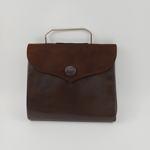 Vintage 1960s mod brown bag - vintage,