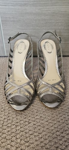 Gold strappy high - gold,