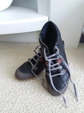 Womens Loretta Navy Leather