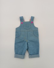 Handmade Denim Dungarees For Baby Born Or Big Sister Dolls 