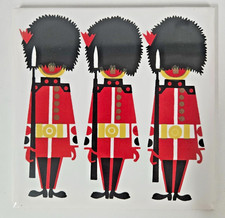 Kenneth Townsend Ceramic Tile Trivet London Guardsmen Red Coats 6"x6" England