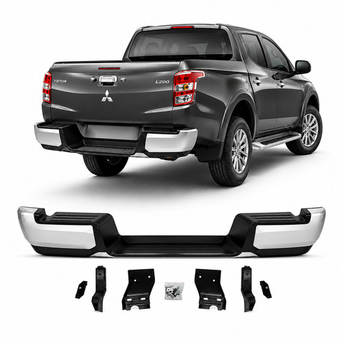 Replacement black rear - rear, bumper