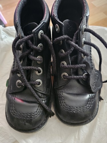Girls black kickers leather - kickers,