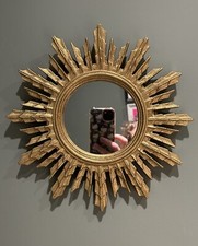 Gold metal ornate sunburst - gold,