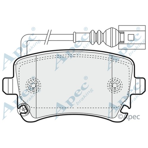 Brake pads set - set, vw