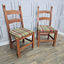 Pair 2 Solid Wooden Ladder