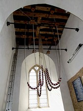 Photo 12x8 Bell Ropes of St.Mary's Church  c2014