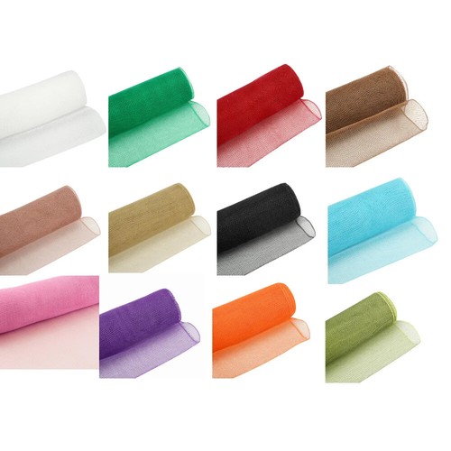 Plain deco mesh - plain, 25cm