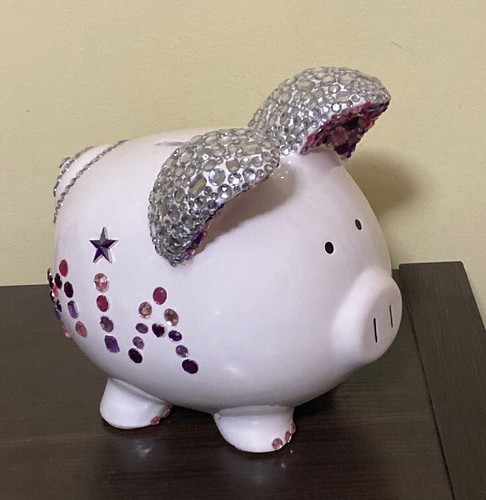 Giant piggy bank bling pig - bank,