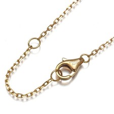 Auth Cartier Chain Necklace 42cm 18K 750 Rose Gold