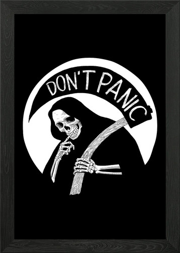 Dont panic framed wall - dont,