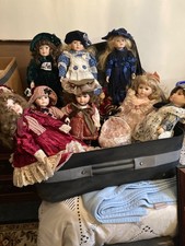 Old fashioned china dolls - old,