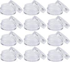 12 Pcs Travel Cosmetic Jar Pots 5Ml Creams Make-Up Sample Containers with Lids f