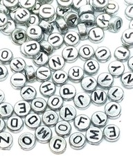 100 x 7mm silver colour flat