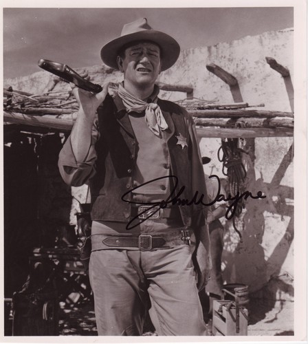 John wayne autograph - john,