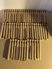 56 x Vintage Wooden Dolly Pegs